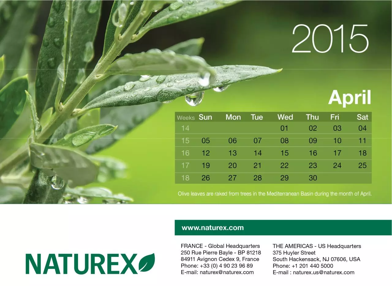 Page 5 of 14, Naturex2015Preview30Oct