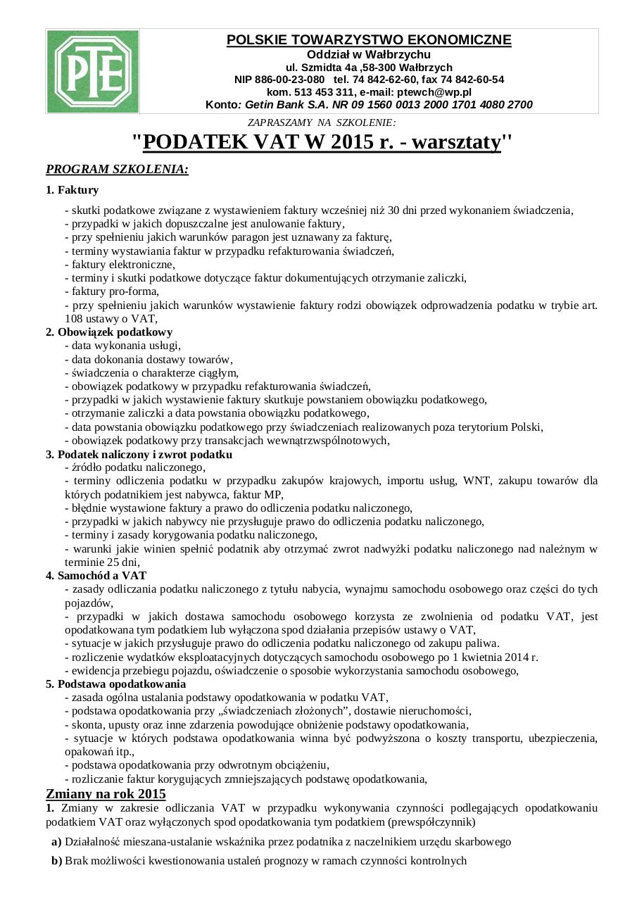 Document preview Podatek VAT 19.01.2015.pdf - page 1/2