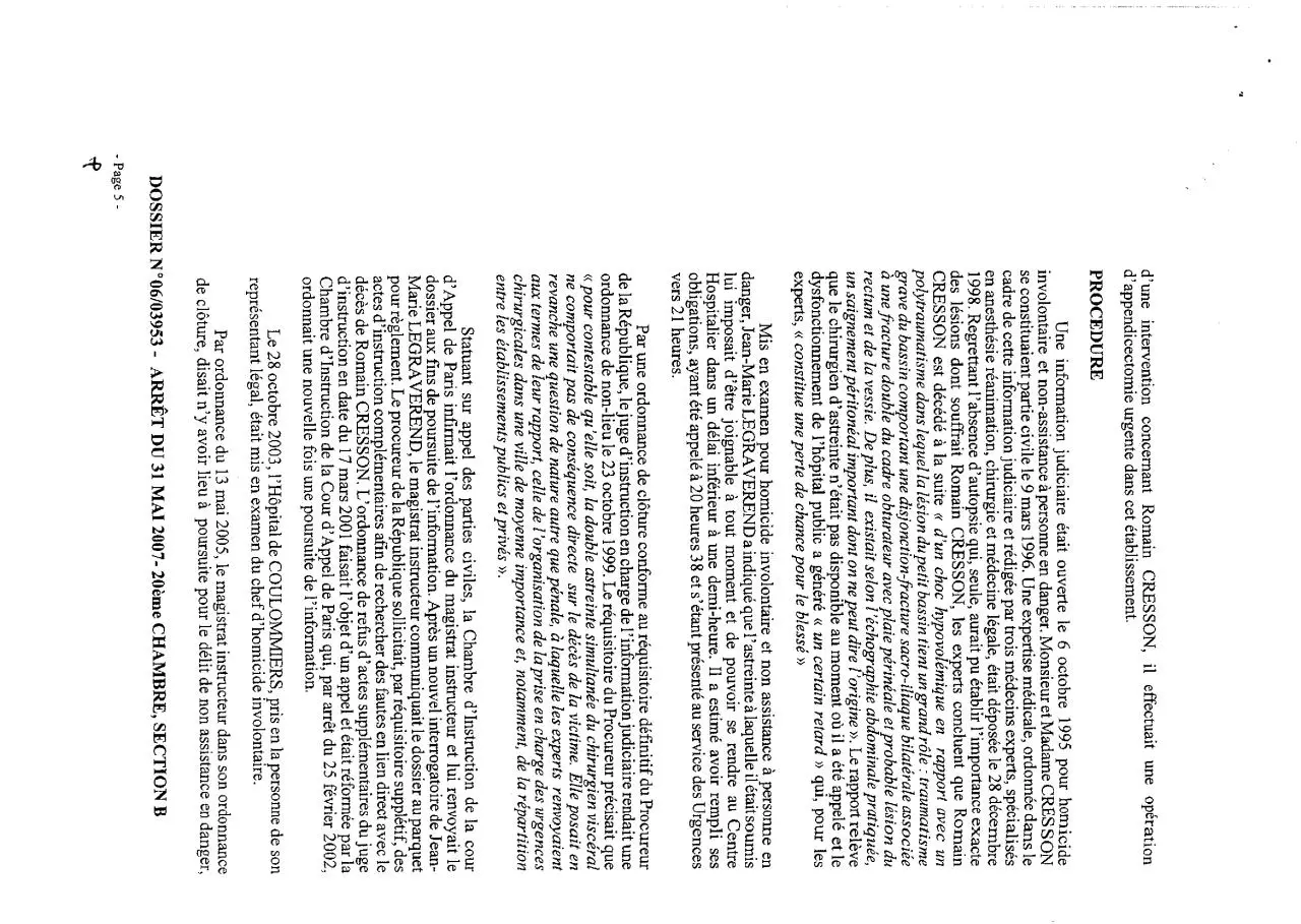 Page 5 of 8, Arrêt CA Paris 31052007