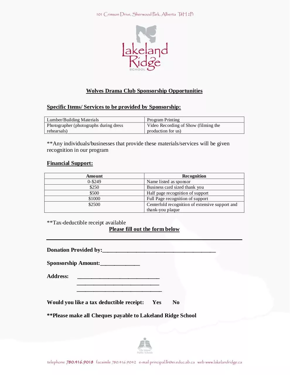 Page 2 of 2, Drama club sponsorship letter 14 15 PDF