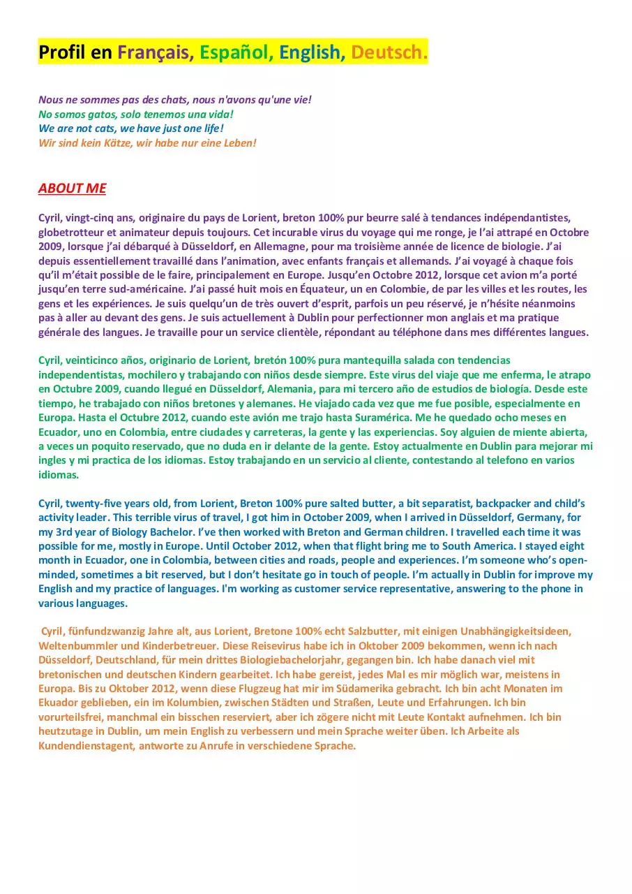 Page 1 of 6, new profile
