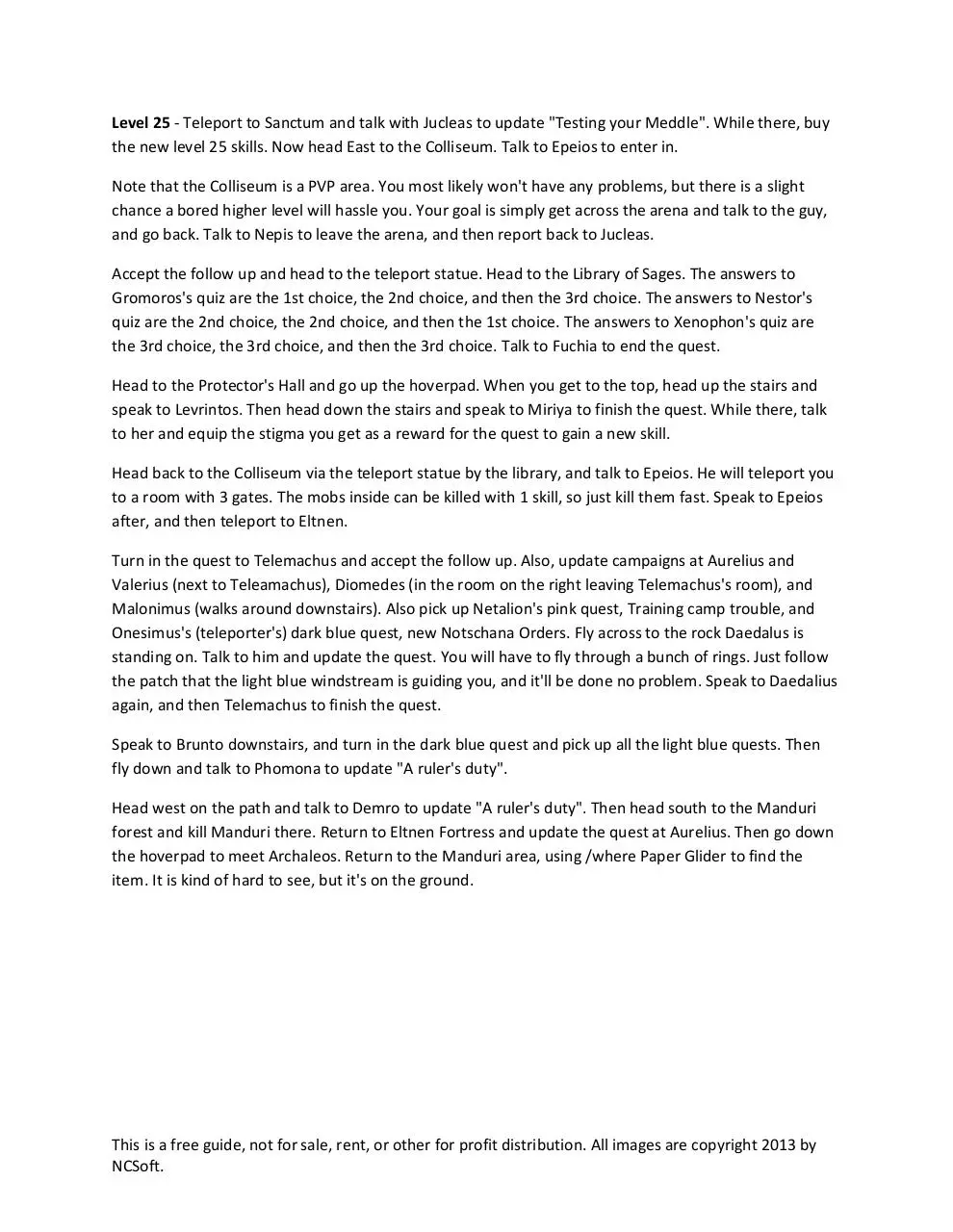 Page 1 of 12, Aion Levelling Guide Part 3