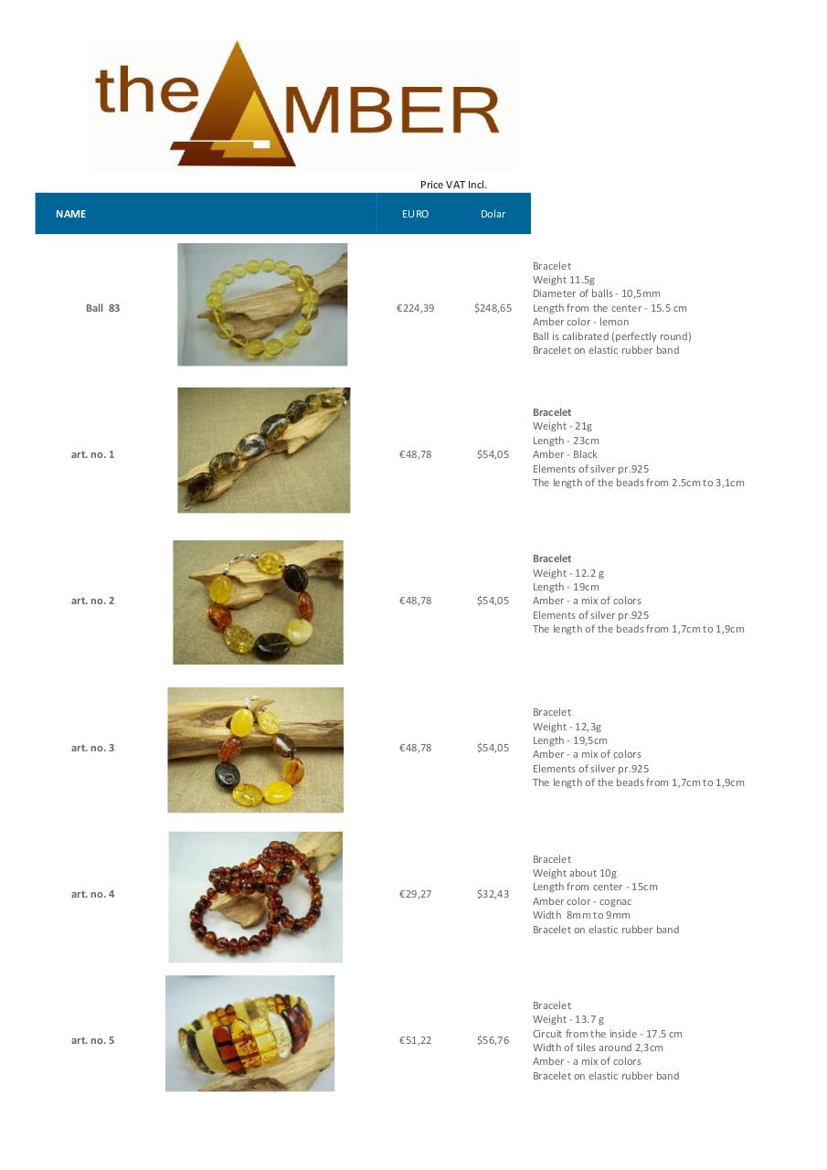 Pricelist - The Amber.pdf - page 1/9