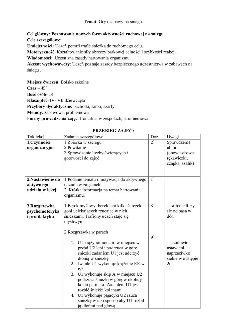 Document preview Konspekt zajÄ™Ä‡ zimowych.pdf - page 1/3