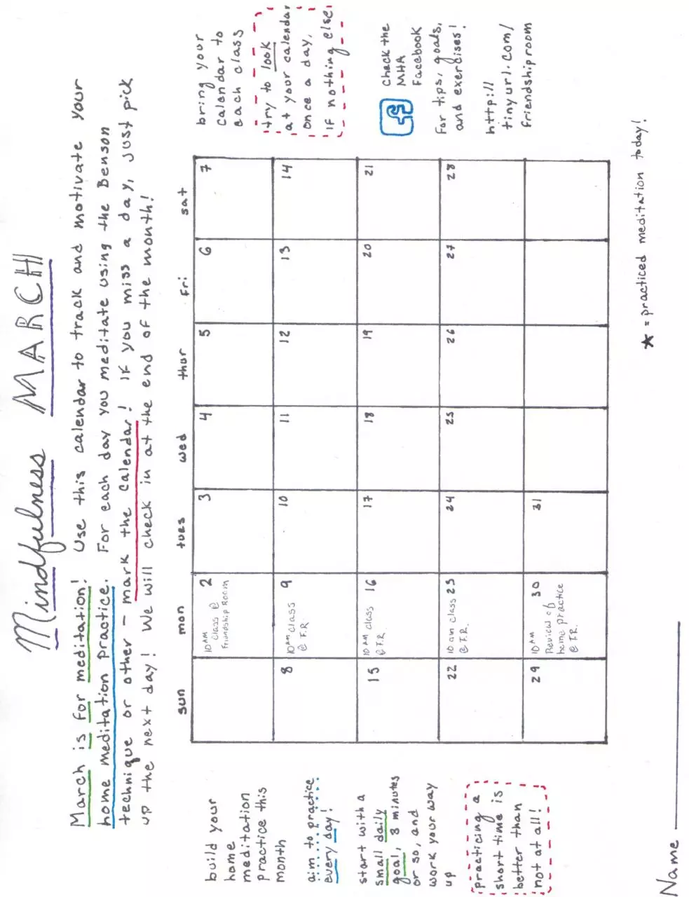 Page 1 of 1, calendar