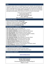 Page 3, Call for papers