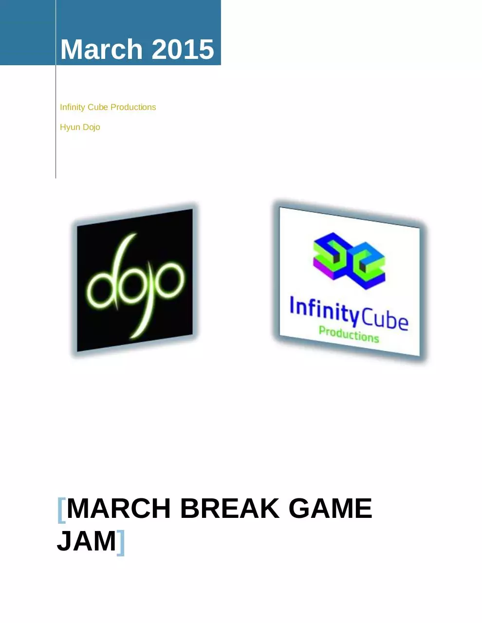 Page 1 of 5, March Break Game Jam