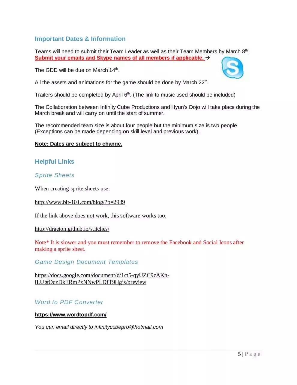 Page 5 of 5, March Break Game Jam