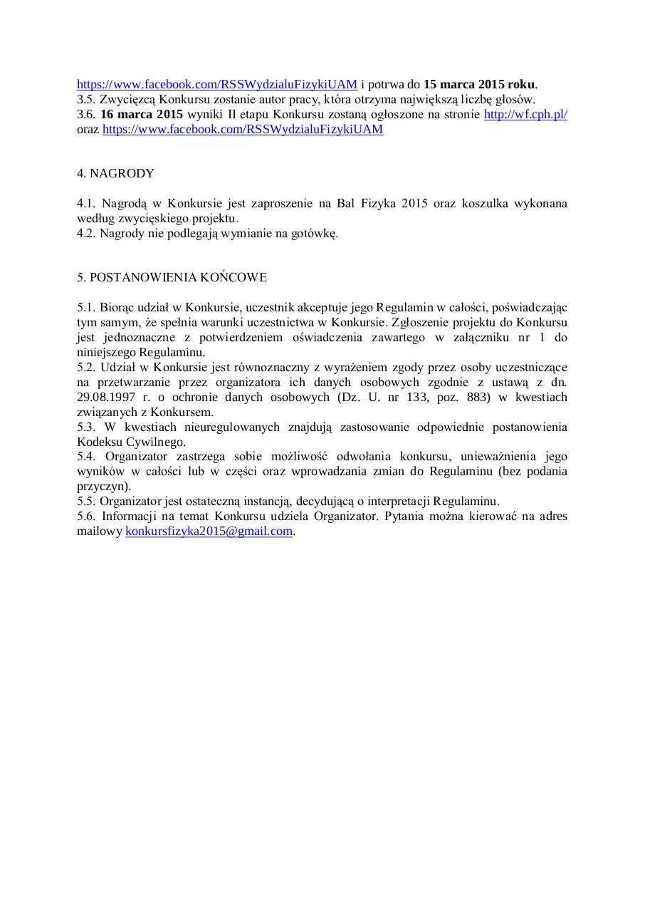Page 2 of 3, Regulamin