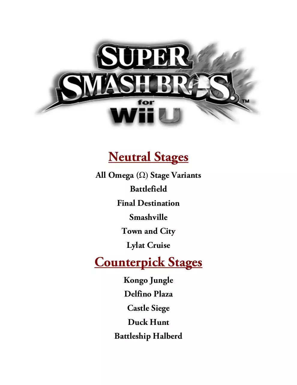 Document preview - Smash4 Stages.pdf - Page 1/1