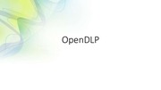 Page 1, OpenDLP Presentation