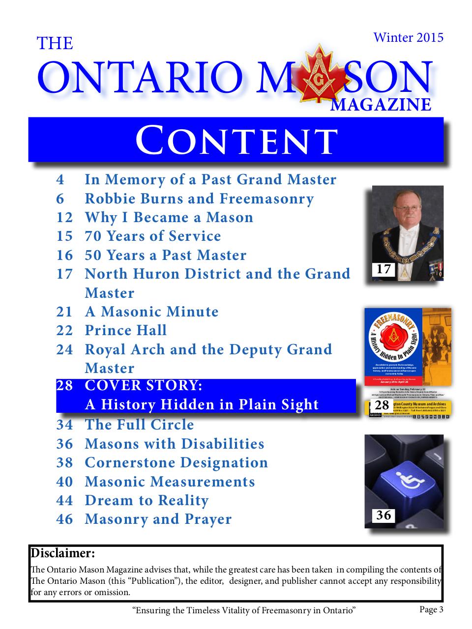 Ontario Mason Magazine - 2015 Winter.pdf - page 3/48