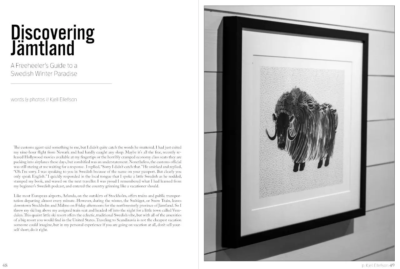 Page 1 of 6, Kjell Ellefson Jamtland Writing Portfolio