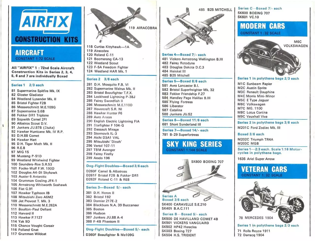Page 2 of 4, Airfix Kit List 1966