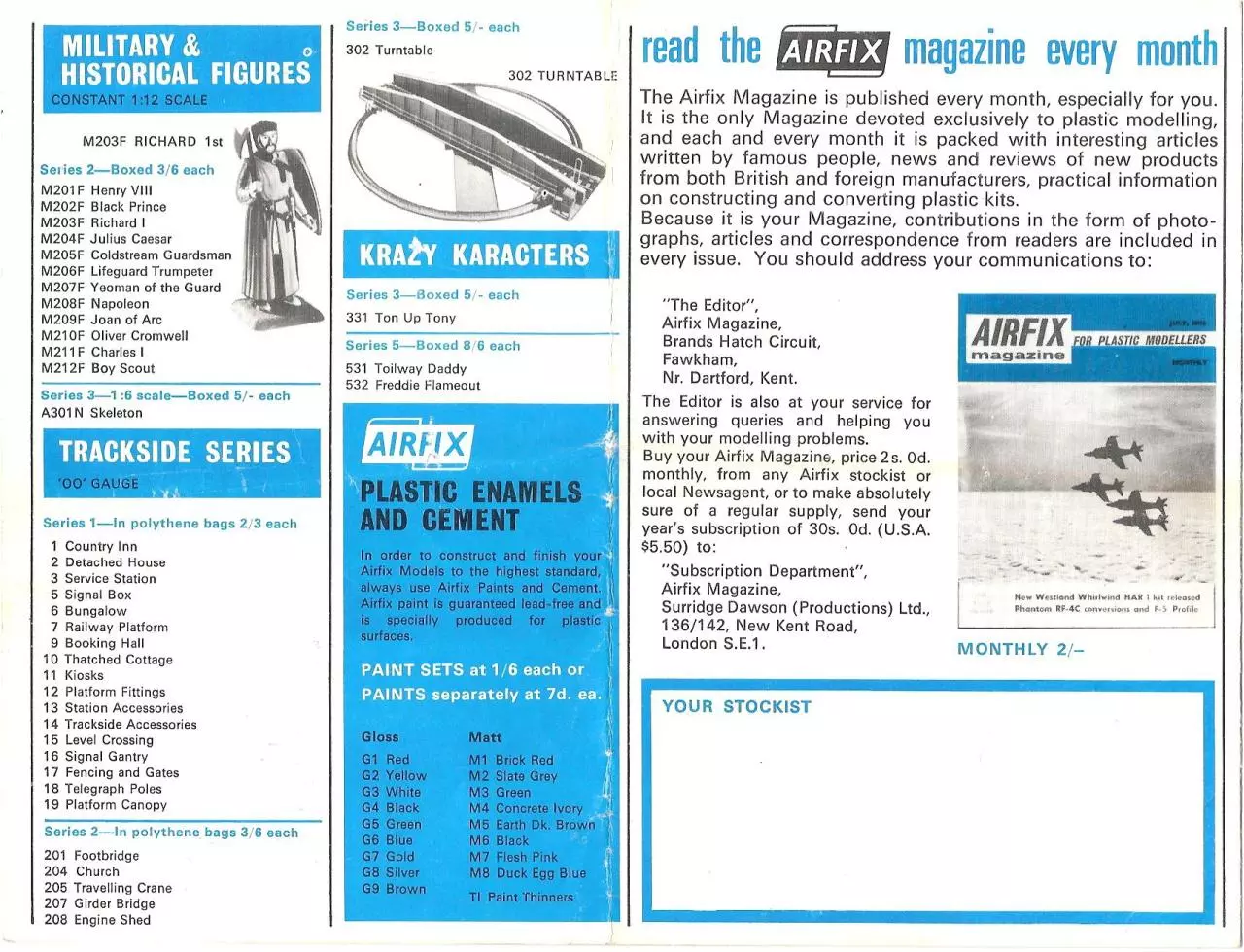 Page 4 of 4, Airfix Kit List 1966