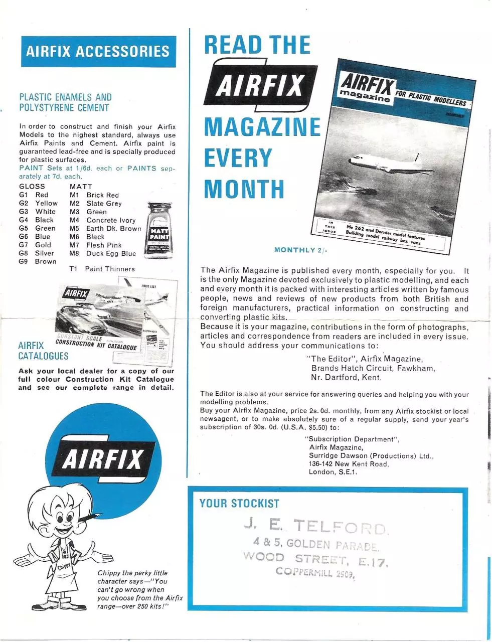 Page 4 of 4, Airfix Kit List 1967