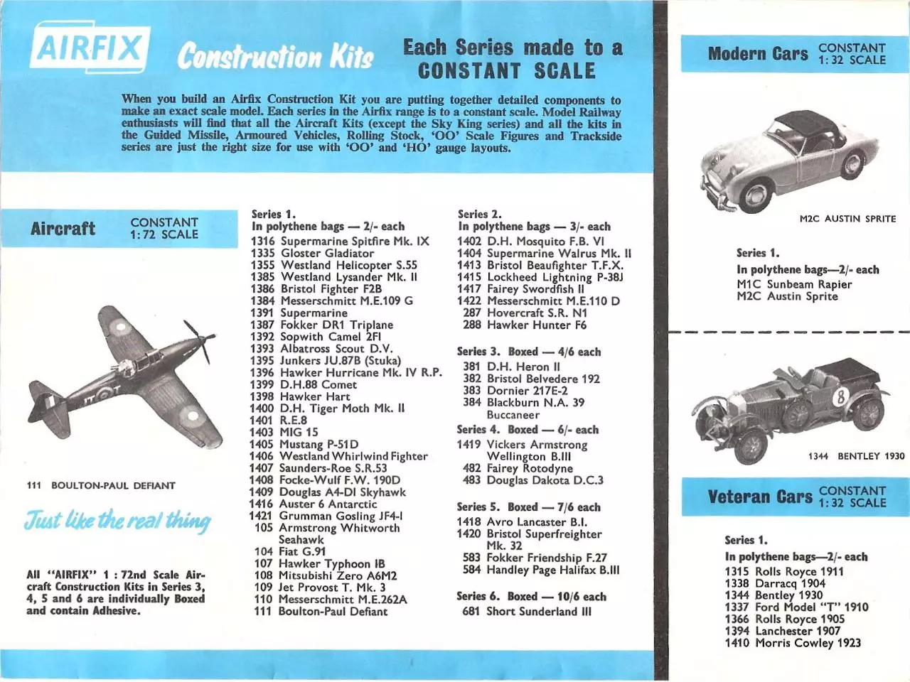Page 2 of 4, Airfix Kit List Winter 1961 2
