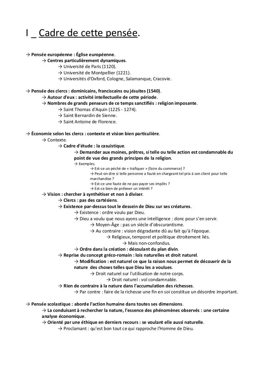 Page 2 of 10, Chapitre 3 Pensée scolastique
