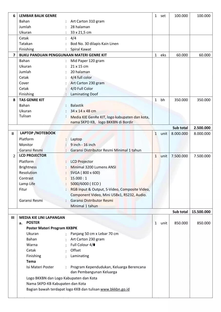 Page 2 of 3, PAKET GENRE KIT DAK BKKBN 2015