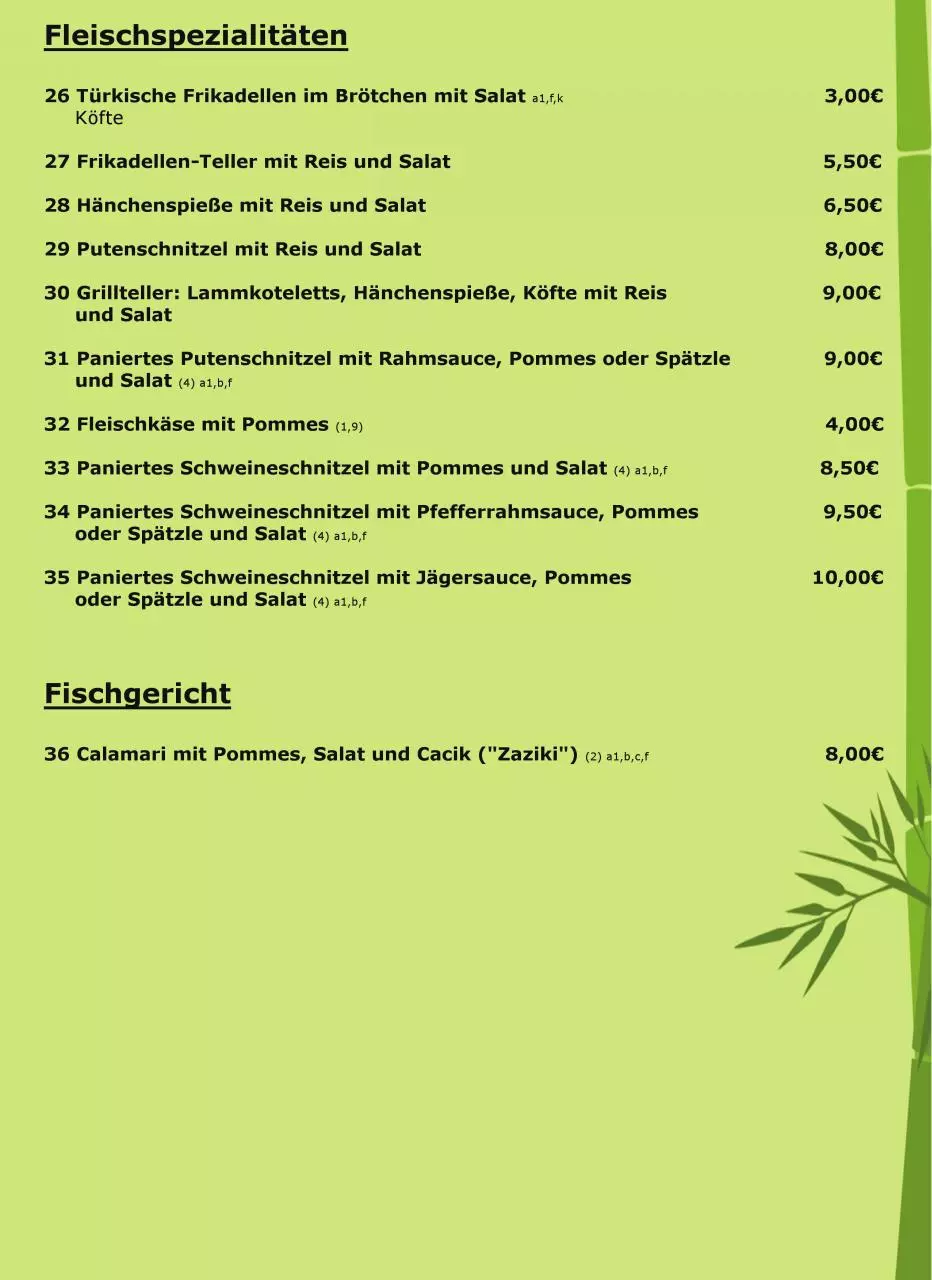 Page 4 of 8, Speisekarte (MBI Hof)