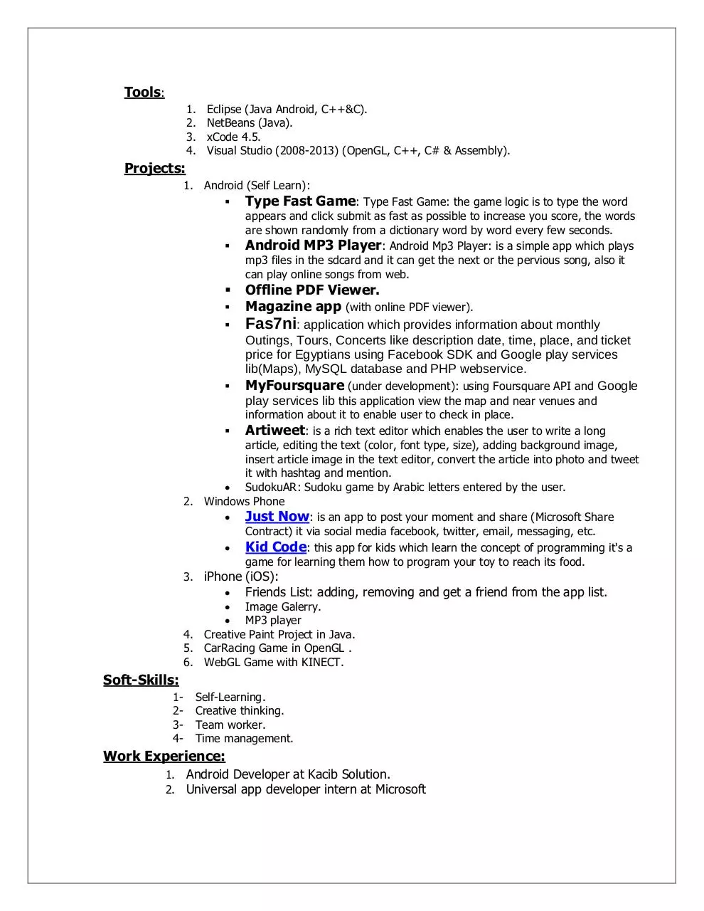 Page 2 of 2, Yassmin Emam CV