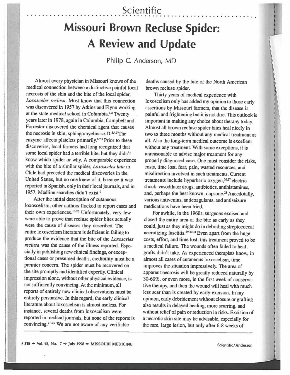 Page 1 of 5, Loxosceles1998Anderson