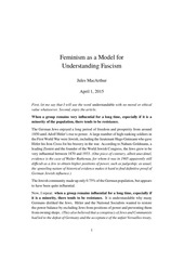 feminism model understanding