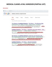 Medical claims of bill windsor list
