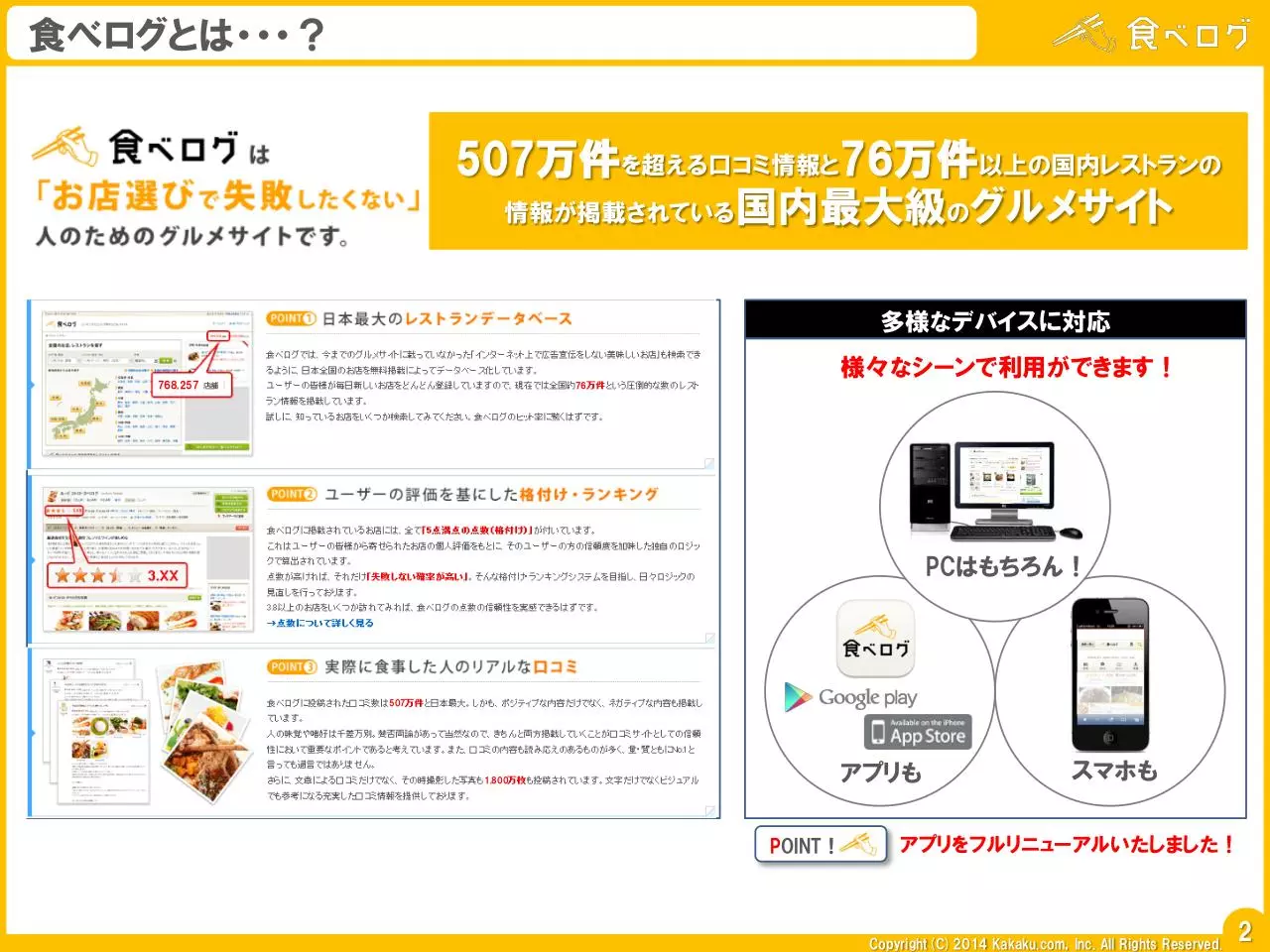 Page 3 of 12, Tabelog Media Guide 04 2014 IN JAPANESE.1 12