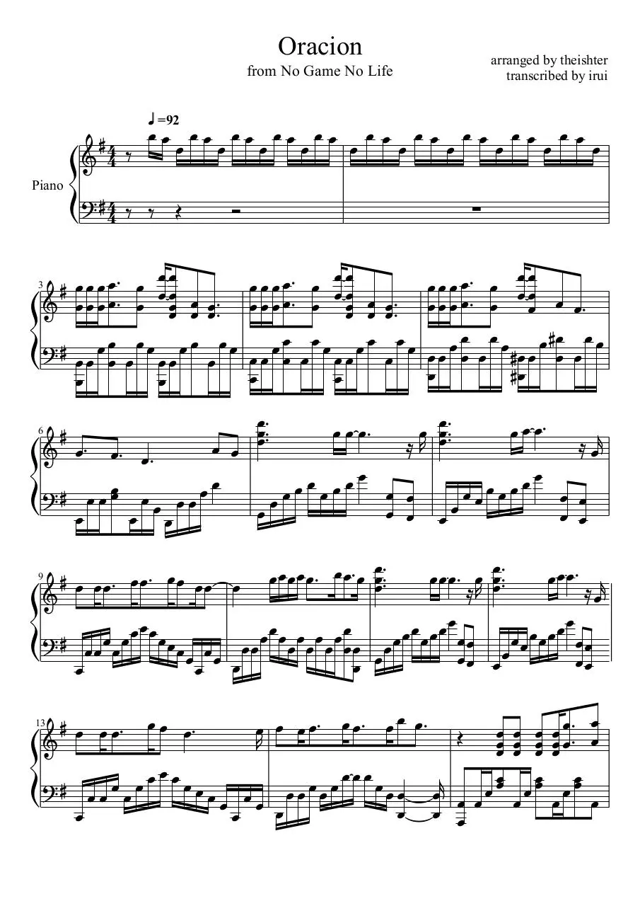 Page 1 of 8, Oracion