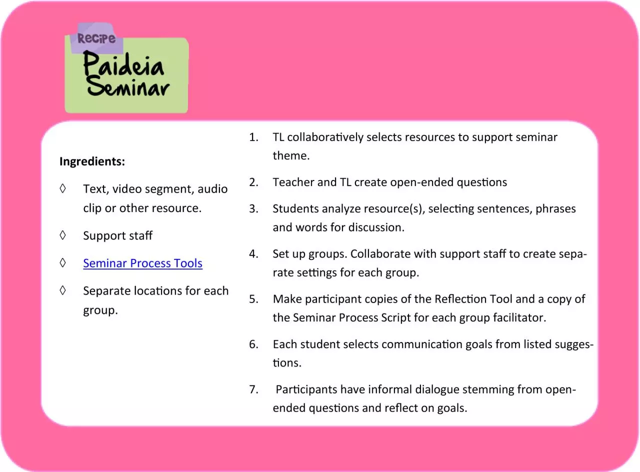 Page 1 of 1, Paidea Seminar1