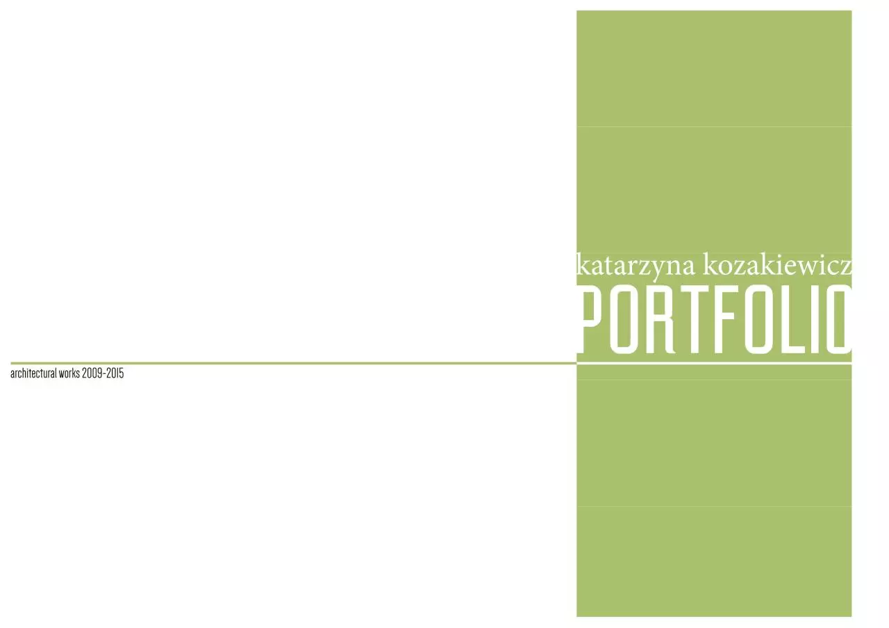 Page 1 of 33, Katarzyna Kozakiewicz portfolio
