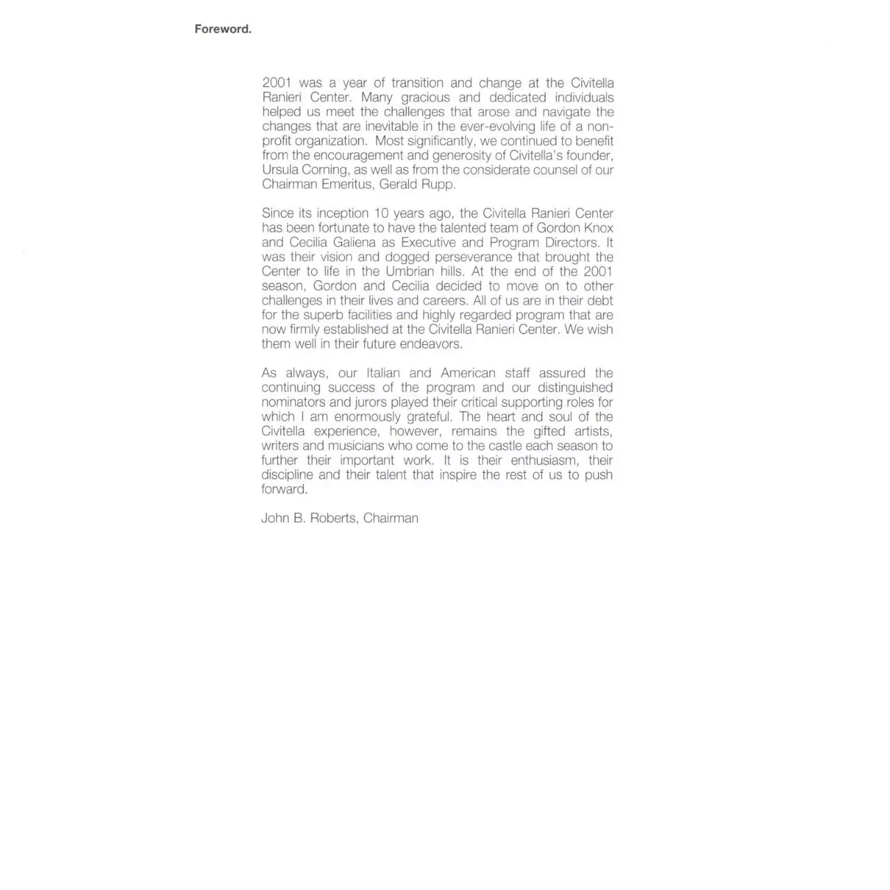 Page 3 of 109, 2001