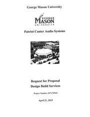 Page 1, Patriot Center Audio Systems RFP 4 21 2015 GMU 247 276924
