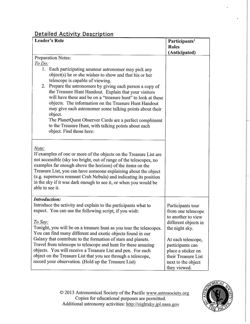 Page 2 of 6, Celestial Treasure Hunt