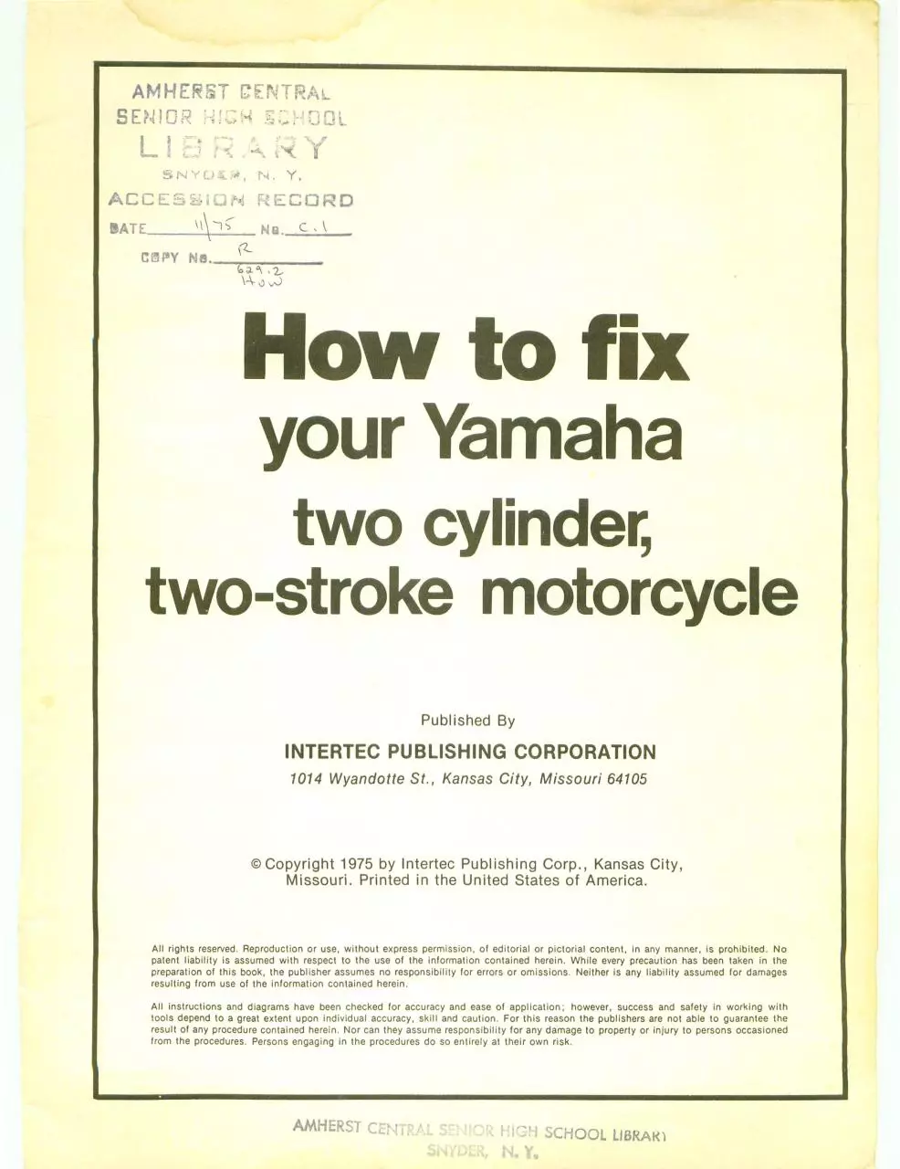 Page 1 of 86, CLYMERRDMANUAL