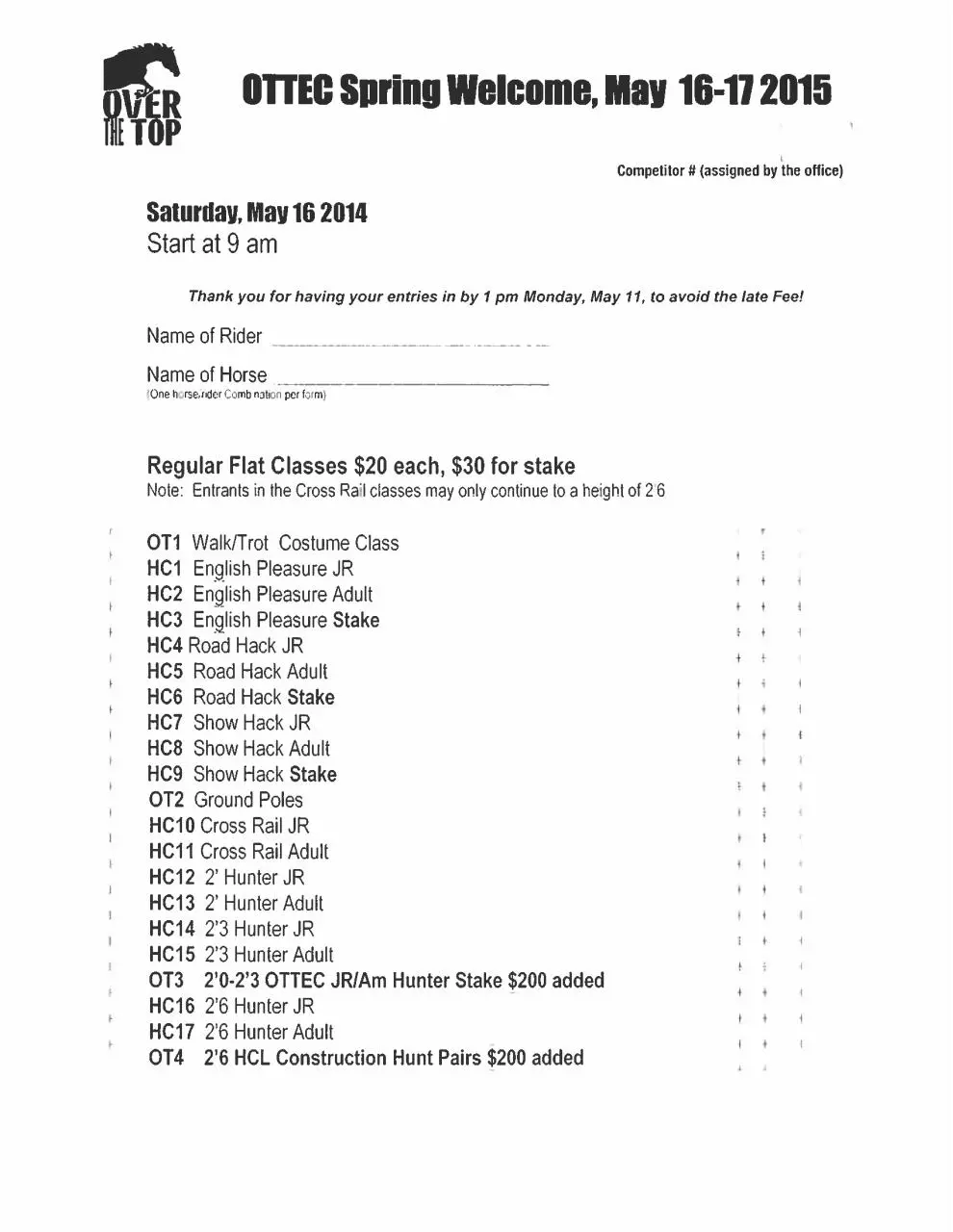 Page 2 of 4, 2015 Spring Welcome prize list