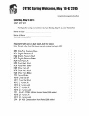 Page 2, 2015 Spring Welcome prize list