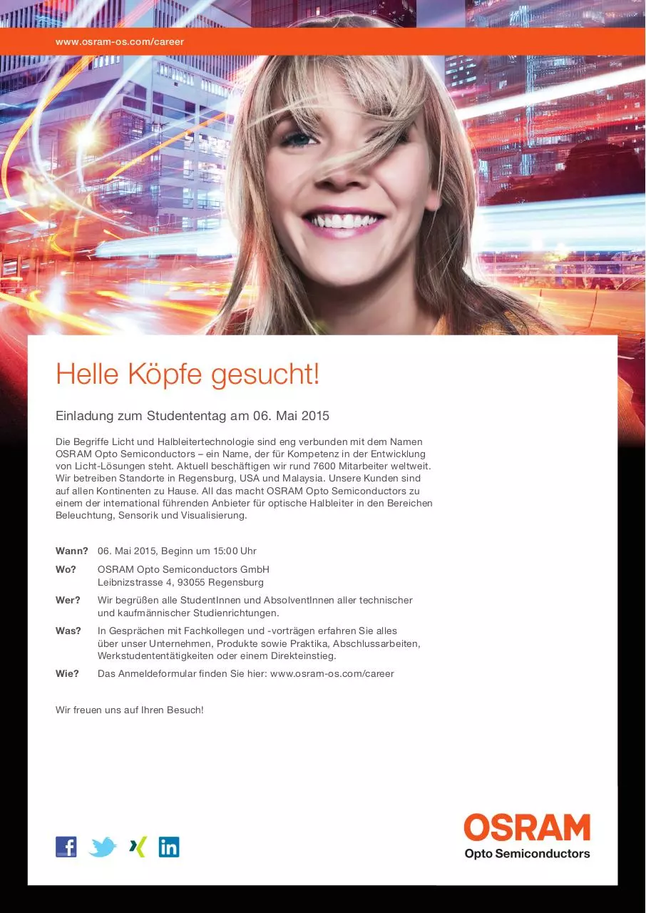 Page 1 of 1, Studententag 2015 Osram OS