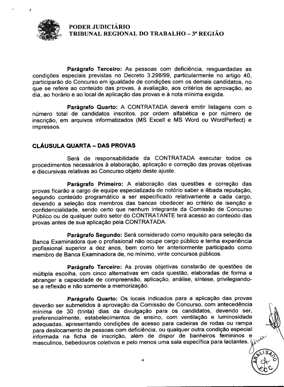 Page 4 of 20, Contrato TRT MG FCC