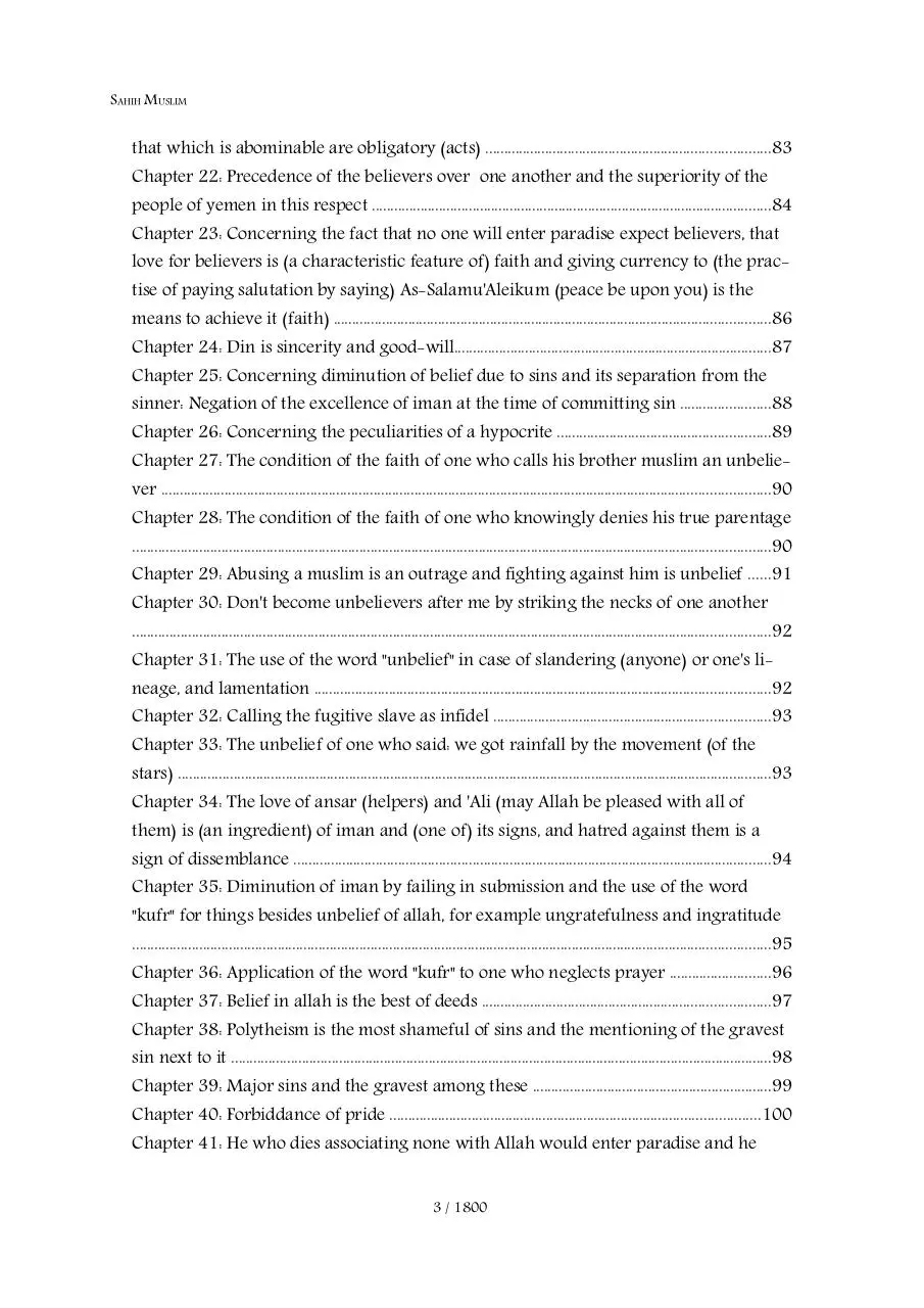 Page 3 of 1800, Sahih Muslim english translation (1)