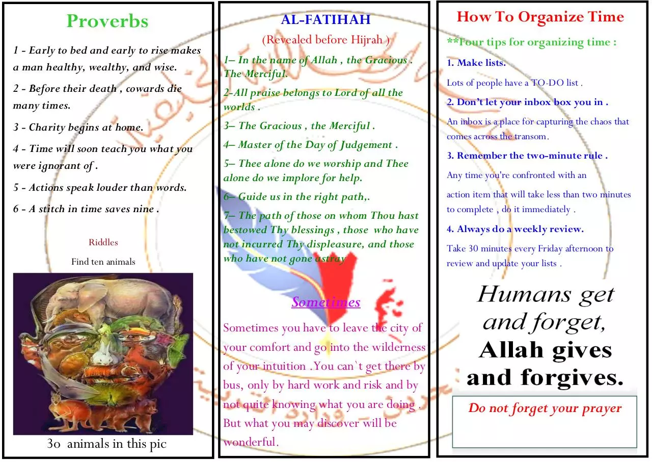 Page 2 of 2, Shining Al Hidaya