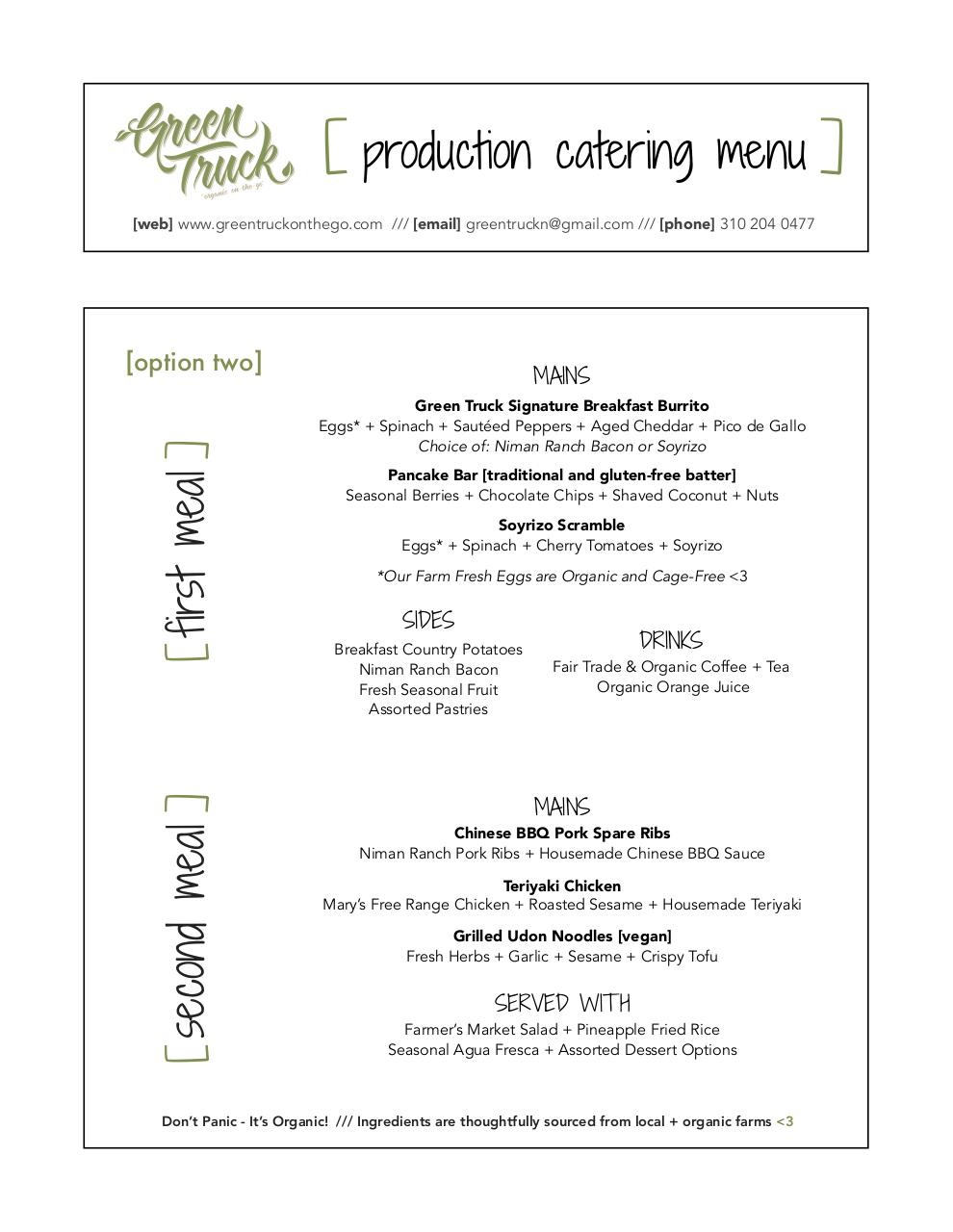 Green Truck Menu - Production Catering.pdf - page 2/6