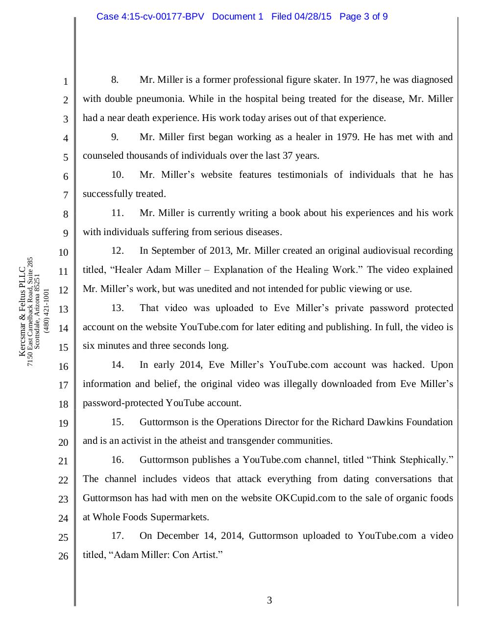 Miller v Guttormson.complaint.pdf - page 3/17