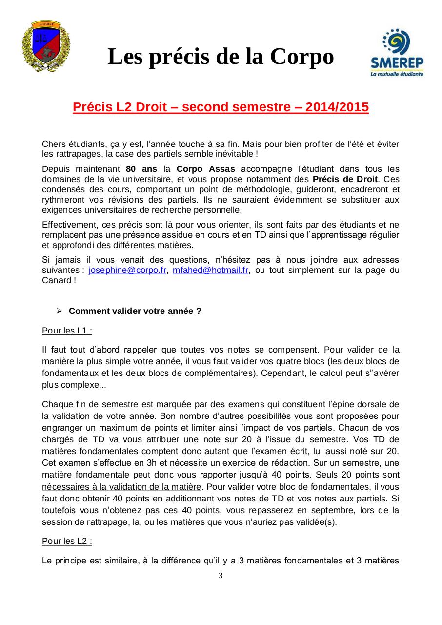 PrÃ©cis de Droit administratif - L2 Equipe 1 - 2014-2015.pdf - page 3/50