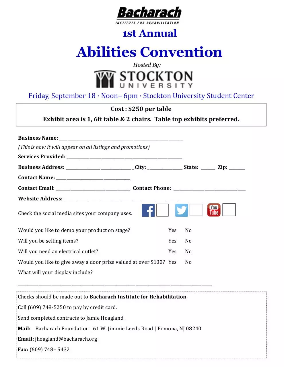 Page 1 of 1, ExhibitorContract