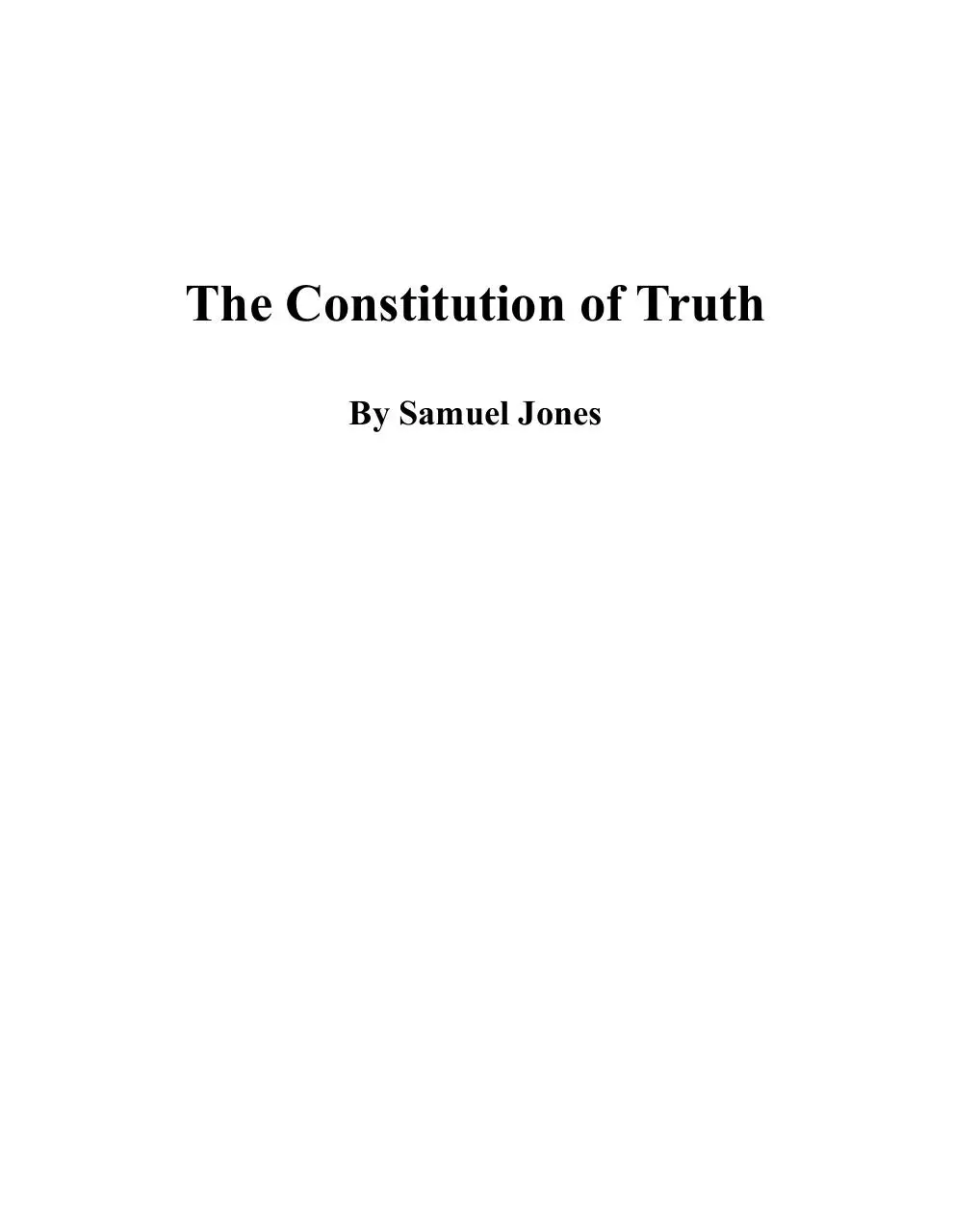 Page 1 of 6, The Constitution of Truth (2)