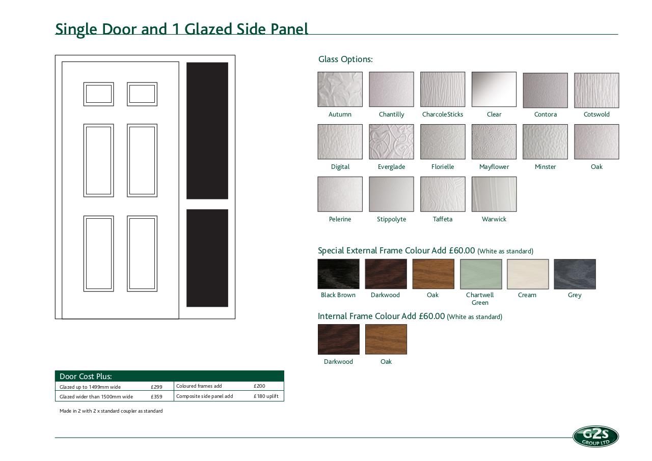 Document preview 5500 PROOF4 G2S Comp Door Retail Price List Landscape.pdf - page 2/5