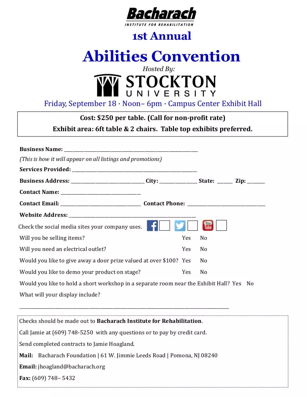 Page 1 of 1, ExhibitorContract