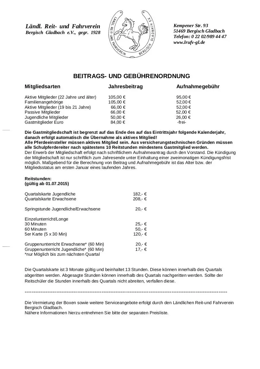 Document preview - Gebührenordnung.pdf - Page 1/1